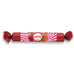Dextroză Intact cu aromă de fructe roșii, tablete cu glucoză pentru corectarea rapidă a hipoglicemiei.