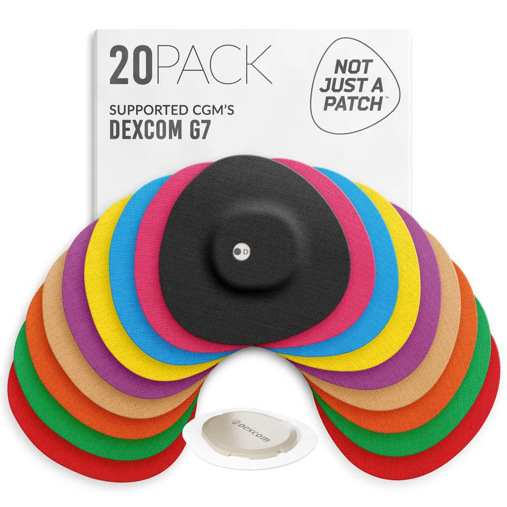 Plasturi senzori glicemie Dexcom G7 și ONE+ Not Just A Patch multicolor
