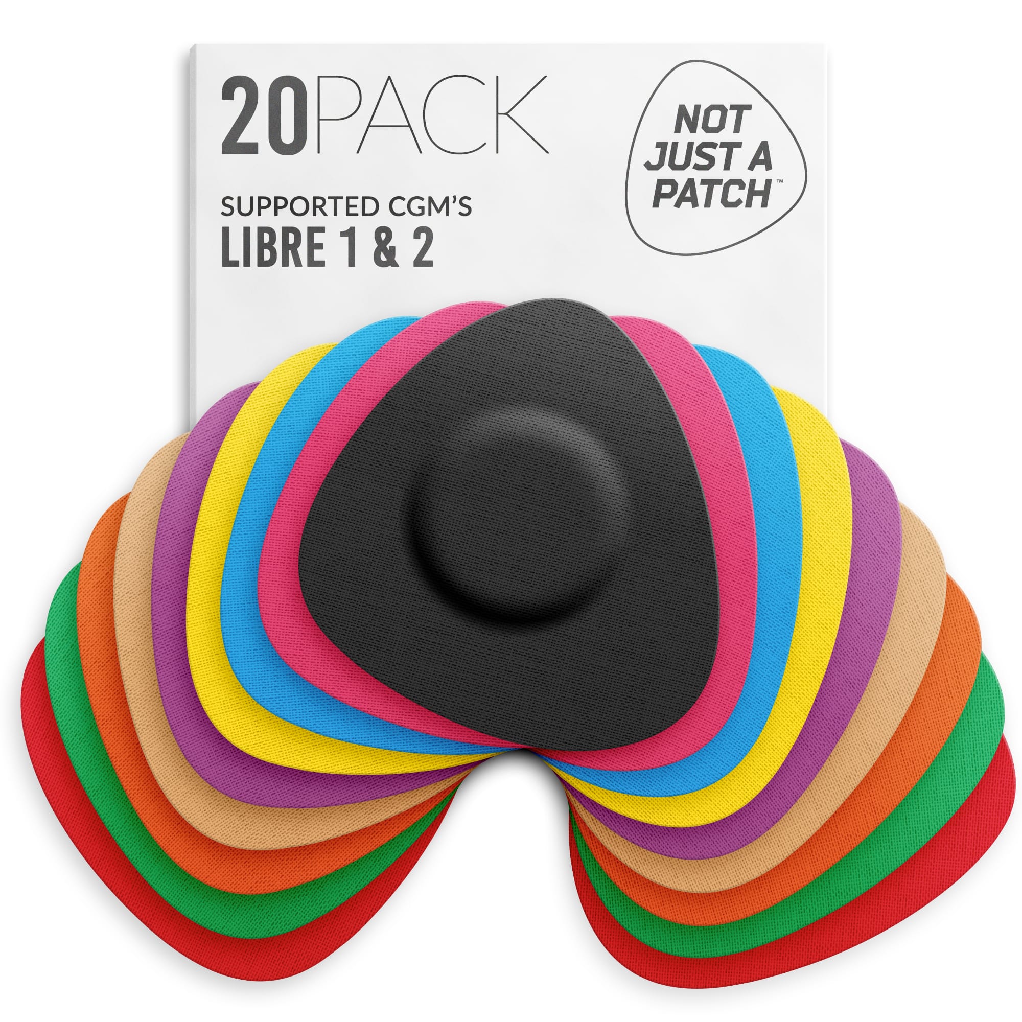 Plasturi senzori glicemie Not Just a Patch multicolor pentru Freestyle Libre