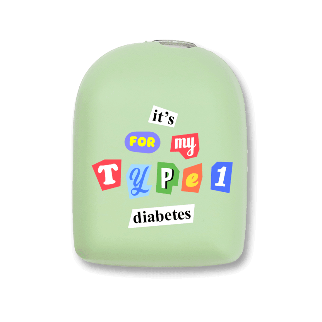Husă Omnipod Type 1 Diabetes Verde Deschis