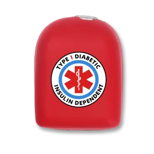 Husă Omnipod Medical Alert roșu