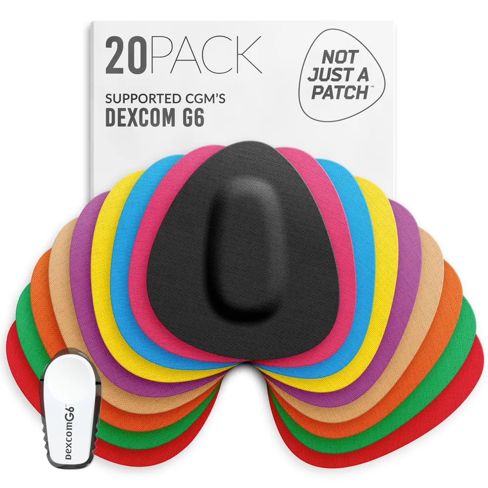 Plasturi Dexcom G6 Multicolor Not Just A Patch pentru senzori glicemie