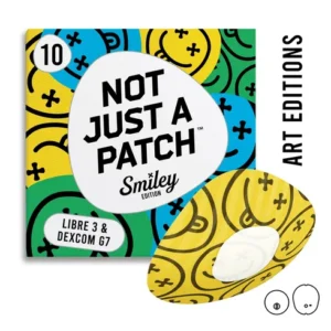 Plasturi Dexcom G7 și Libre 3 Smiley Multicolor Not Just a Patch